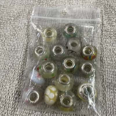  Womens assorted 15 all different beads silver 