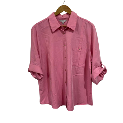 Noni B Womens  Size 18 3/4 Sleeve ‘sachet pink’ roll up shirt 