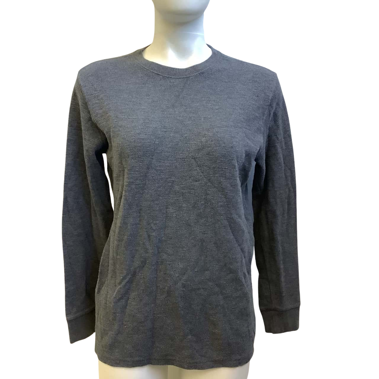 Cherokee Womens Size 1012 Crew Neck Knit Top Grey(s)
