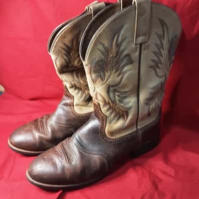 ARIAT Mens  Size 45 Brown Quality leather roper style boots