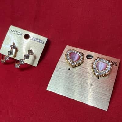 Gold Tone Earring Sets – 2 Pairs