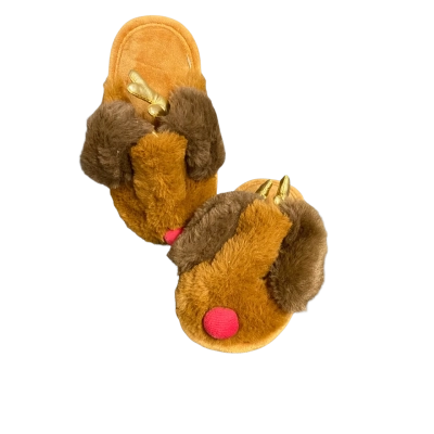  Adairs Kids Christmas Dachshund Slippers Size 8  