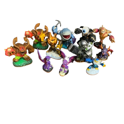 Assortment of Skylanders Character Figures x 9 Bundle 