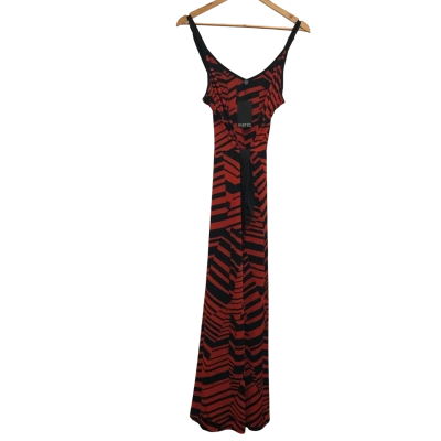 Events Womens  Size S Maxi Dress Black  / Red BNWT$149