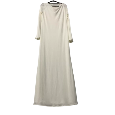 BNWT Meshki Womens Tarna Slinky Fishtail Maxi Dress Size XXL Off White 