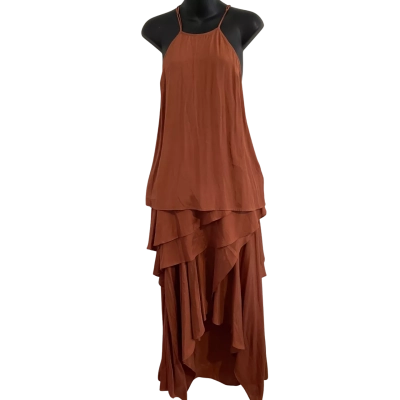 Sass & Bide Womens  Size 8 Top And Skirt Set. Copper Brown/ Burnt Orange Colour