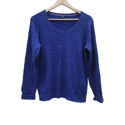 Tommy Hilfiger Mens Size L Long Sleeve Shirt Blue (12)