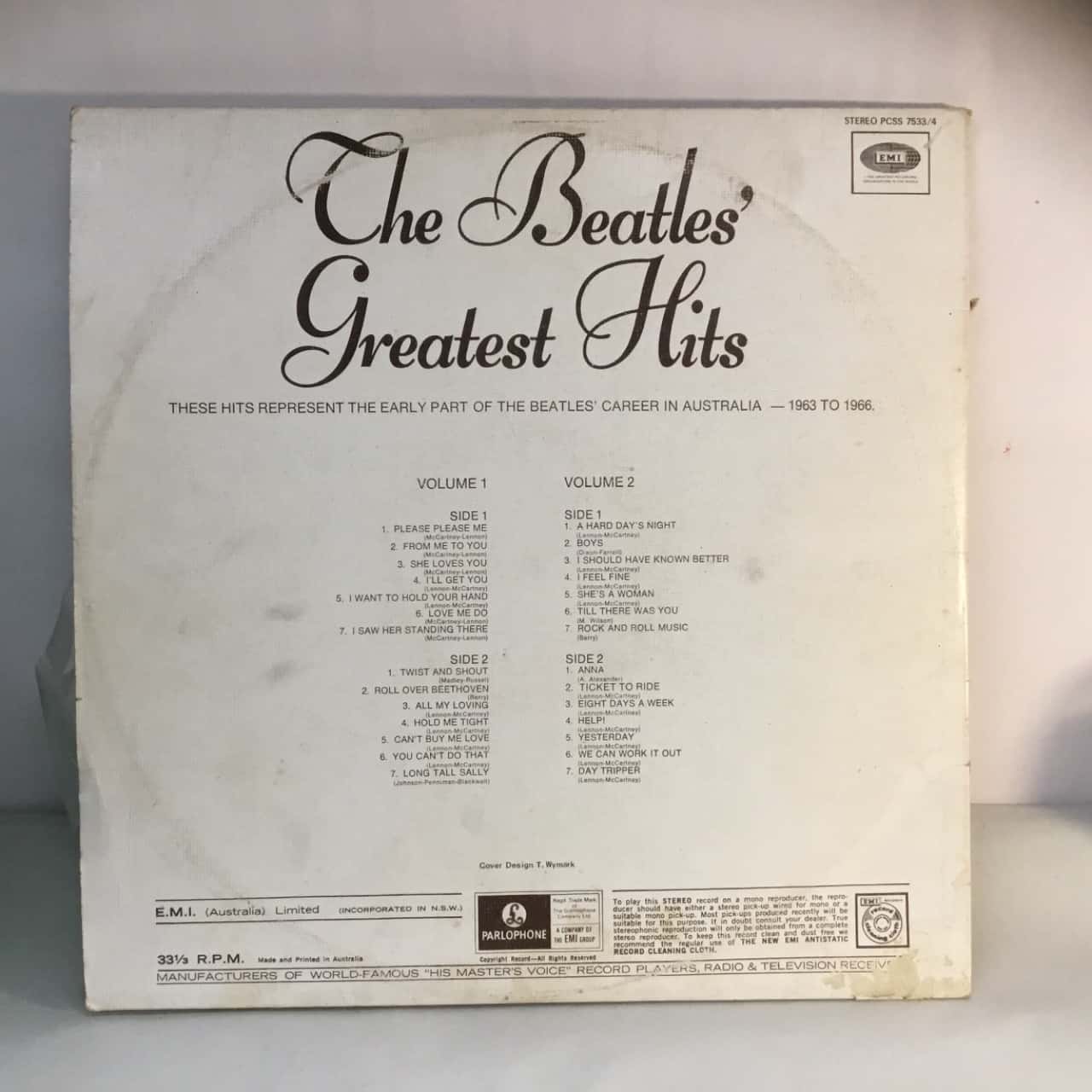 Vintage The Beatles Greatest Hits Record(s)