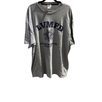  Mens  Size XXL Short Sleeve T-shirt Grey Las Vegas Metropolitan Police Dept