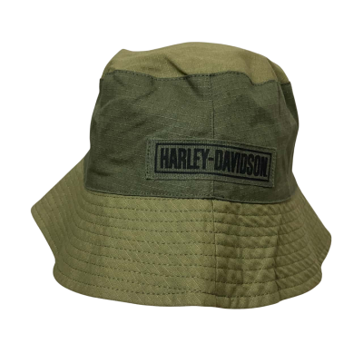 Harley Davidson Mens  Size S Khaki Bucket Hat 