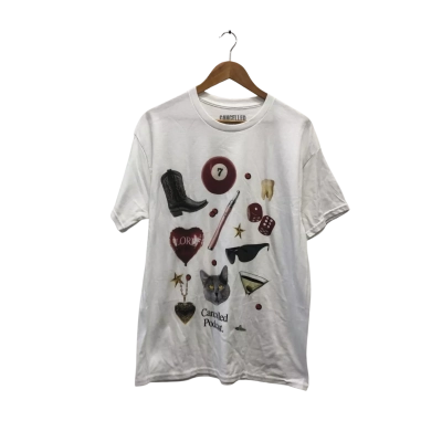 Cancelled Podcast Size L Short Sleeve T-shirt White 