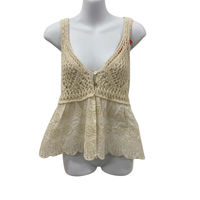 Zara Womens  Size S Cami  Cream 