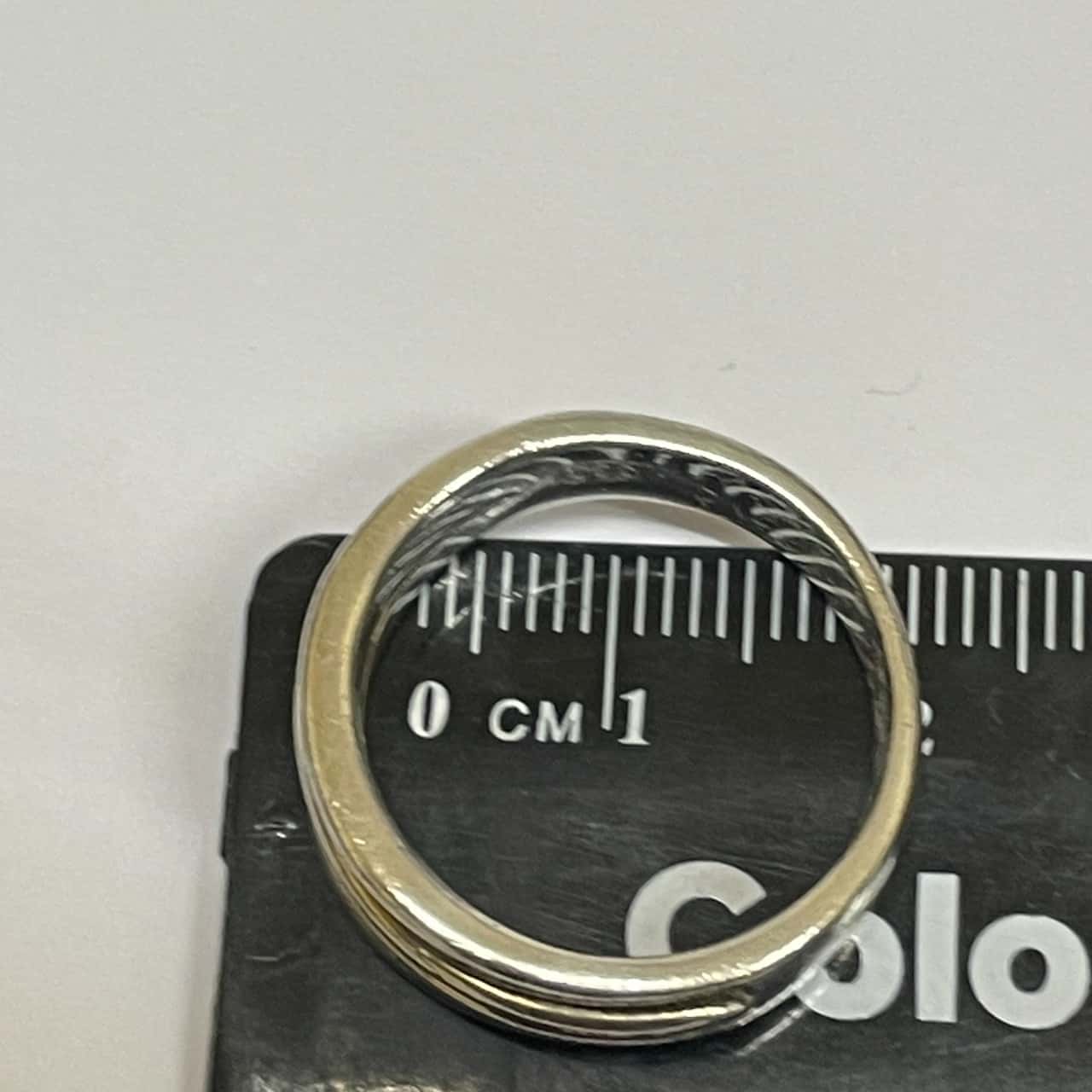 Unisex Silver (925) Pattern Ring