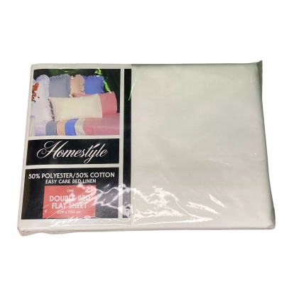 Homestyle d/ bed flat sheet 