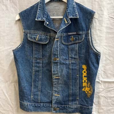 Ladies Fabergé “The Police” Denim Jacket SIZE 12 - EUC