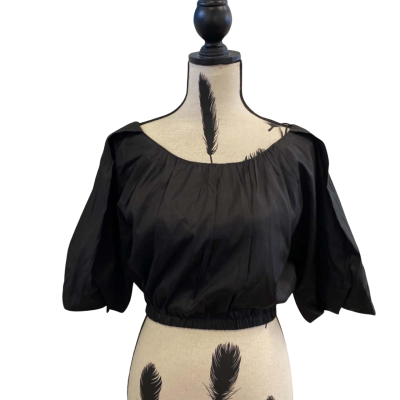 Country Road Womens  Size 8 3/4 Sleeve Top / Off-the-shoulder Top / Party Top Black  