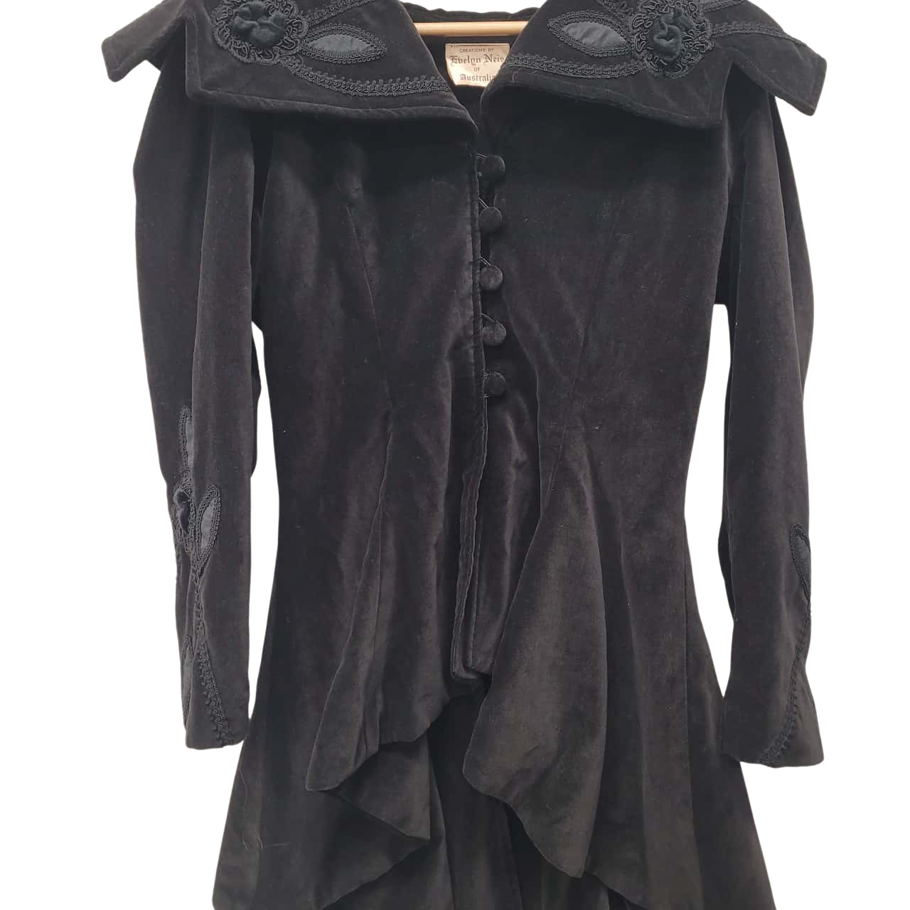 Ameri　EVELYN LACE BLOUSON Single-breasted jacket with lace sleeves ultrablack | Calliope