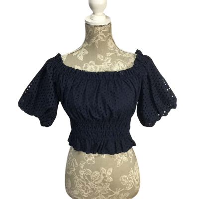 Witchery Womens  Size 8, 100% Cotton Broderie Anglaise Off-the-shoulder Top 