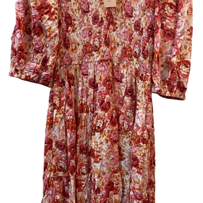  Womens Love Style Co Size 10 Floral Maxi Dress  