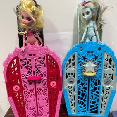 Two Monster High Dolls In case 
