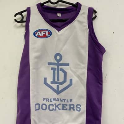 AFL Kids  Size 2 Sport Top Purple / White 