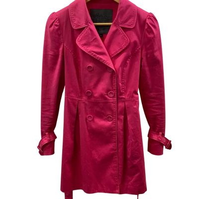 Vintage Forever New Womens Size 10 Swing Coat Pink  