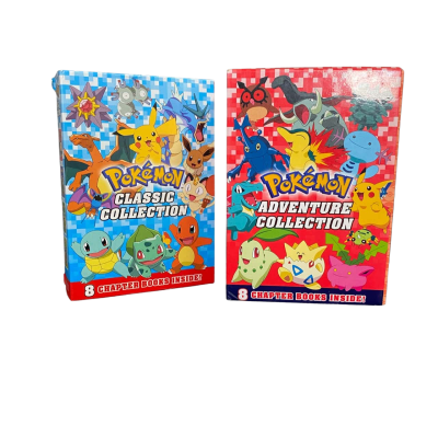 Pokemon Adventure Collection 8 Chapter Books in Slipcase by Scholastic x 2 Bundle