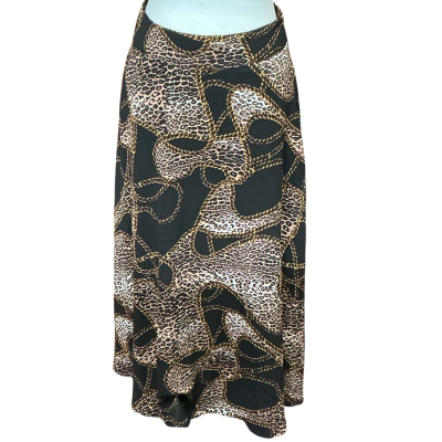 Seed Heritage Womens  Size 8 Maxi Skirt Animal print / Black  