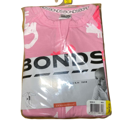 Bonds Baby (Zip Wondersuit) Size 2 Pink 