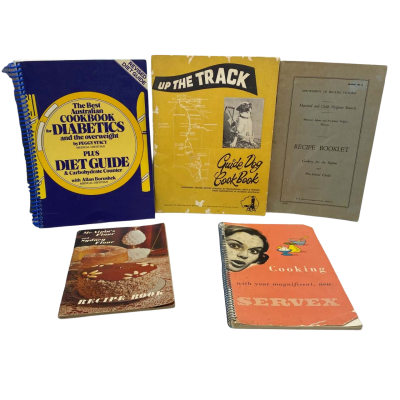 Vintage Cookbooks x5 1950-60s