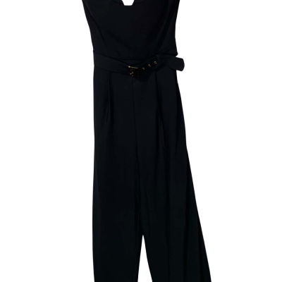 Sheike Black strapless jumpsuit size 14