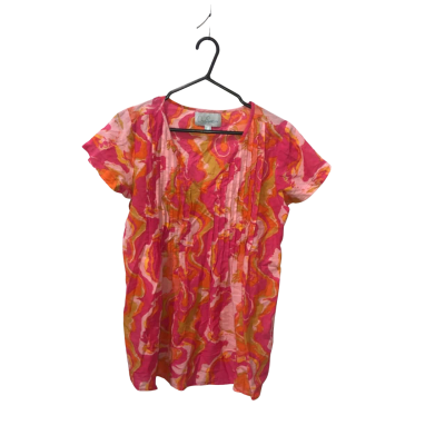 One Summer Pink/Orange Swirl Beach/Pool Cover Up Size 10