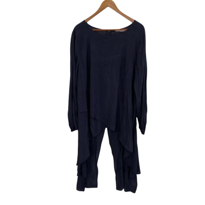 Brave + True Womens  Size XXL Long Sleeve Top Navy Blue 