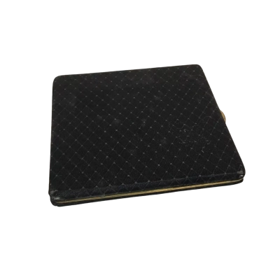 Vintage Black Patterned Case Approx 10 x 10cm 