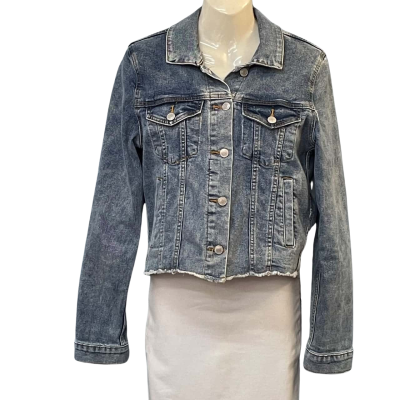 Dotti Womens  Size 10 Denim Jacket Blue 