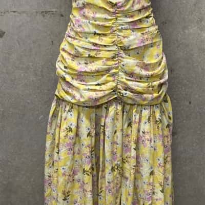 HELLO MOLLY Womens  Size 14 Maxi Dress Floral / Green / Yellow 