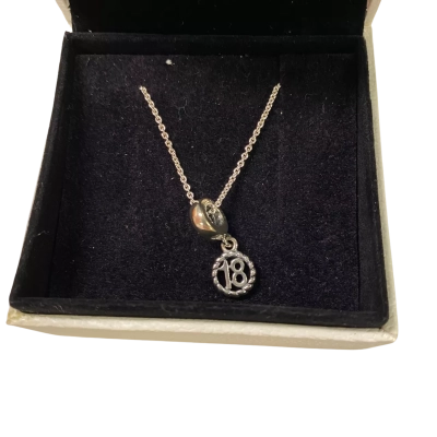 925 ‘18’ Pendant with 925 Chain 