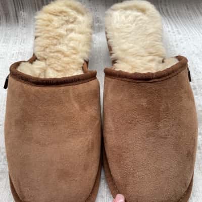 Emu Australia Unisex  Size 9 Flat Slipper Brown 