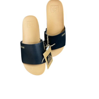 Reef Women's Cushion Scout Slides EUR Size 36 Black/Natural 