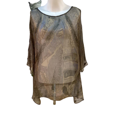 Sir Davenport Womens One Size Top Brown / Grey 