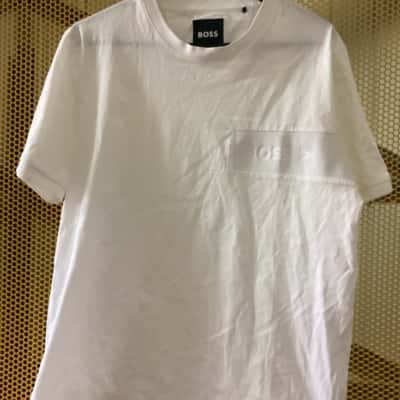 BOSS Mens  Size XL Short Sleeve T-shirt White 