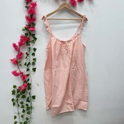 Sussan Womens Shoestring Strap Dress Size XXL Peach 