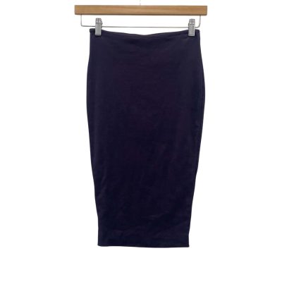 Kookai Womens  Size 1 Midi Skirt Navy Blue 