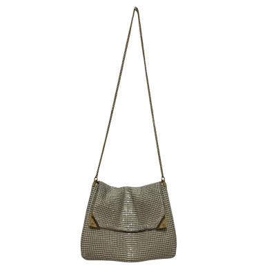  Women's Glow Mesh Evening Bag Beige 