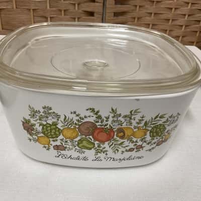 Vintage Corning Ware L’Echalote La Marjolaine A3 Casserole Saucepan Dish 3 litre cookware bakeware kitchen birthday Christmas oven, microwave, freezer, dishwasher safe 