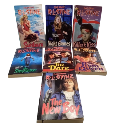 R.L.Stine Fear Street Books 7x
