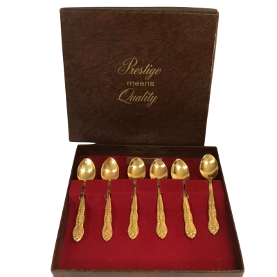 Vintage ‘Prestige Mean Quality ‘Spoon Set In Box 