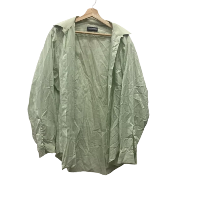 Sheraton Vintage Mens  Size 44 Long Sleeve Shirt Light Green 