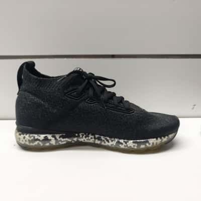 Puma Men's Black Knit Athletic Running Shoes Sneakers with Speckled Cushion Midsole