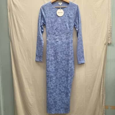 BNWT GIGI & ELLA Blue Under It All Midi Dress Size 14